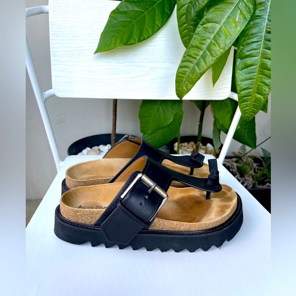 Acne Studios Platform Sandals in Black, IT40 - Picture 3 of 17
